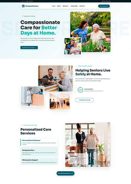 Companion Care website